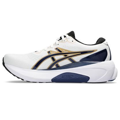 Tênis GEL-Kayano 30 Anniversary – Masculino – Branco com Azul Marinho e Dourado