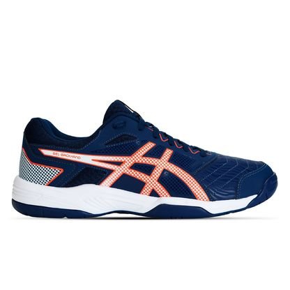 Tênis GEL-Backhand – Masculino – Azul Marinho com Branco e Laranja