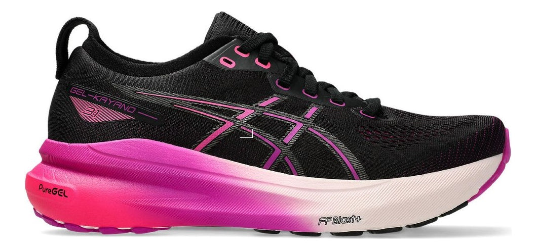 Tênis Asics Gel Kayano 31 Feminino Preto E Rosa