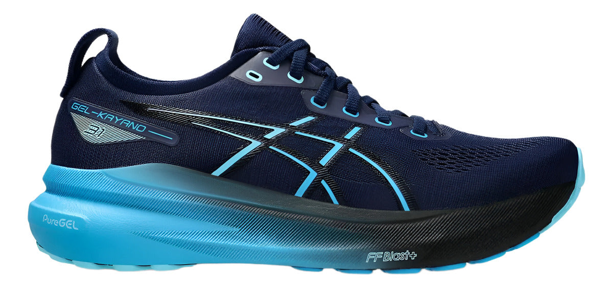 Tênis Asics Gel Kayano 31 Masculino Azul Marinho E Preto