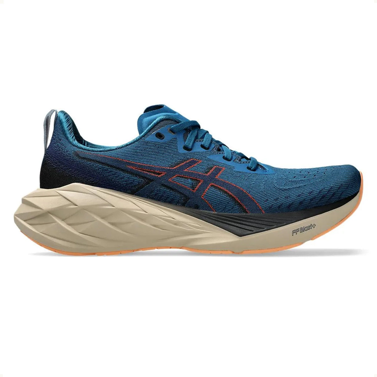 Tênis Asics Gel Novablast 4 Masculino Azul E Bege