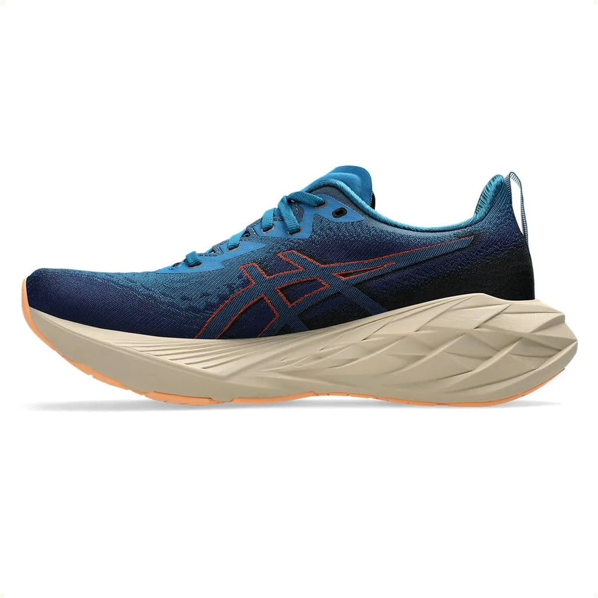 Tênis Asics Gel Novablast 4 Masculino Azul E Bege