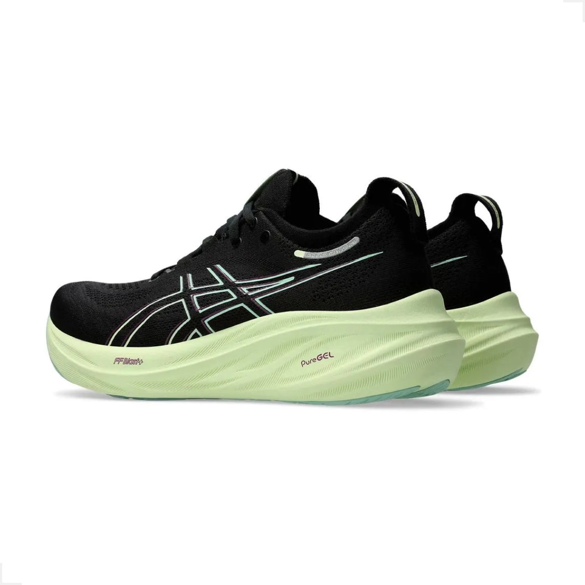 Asics Gel-nimbus 26 Feminino Preto E Verde