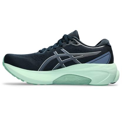 Tênis GEL-Kayano 30 – Feminino – Cinza e Azul com Verde