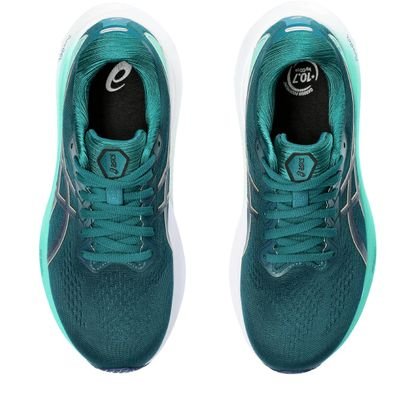 Tênis GEL-Kayano 30 – Feminino – Verde e Azul Marinho com Branco