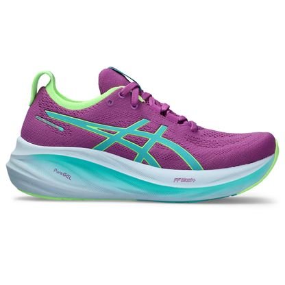 Tênis GEL-Nimbus 26 Lite-Show – Feminino – Violeta com Verde e Azul